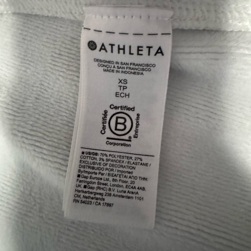 Athleta Grey Joggers Ankle Zip Tie Waist Size XS - Picture 13 of 14